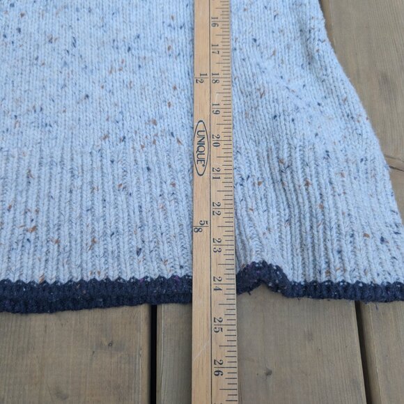 Patagonia Ranchito Pullover Hoodie Women's M White Tight-Knit Quarter Button - Picture 4 of 5